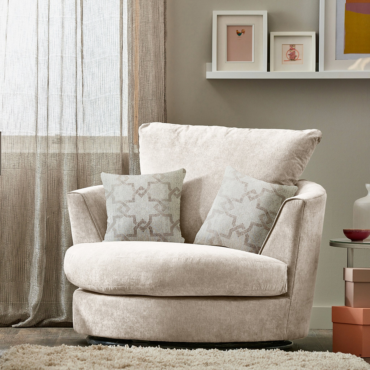 Fernley-swivel-armchair-stone from Roseland Furniture