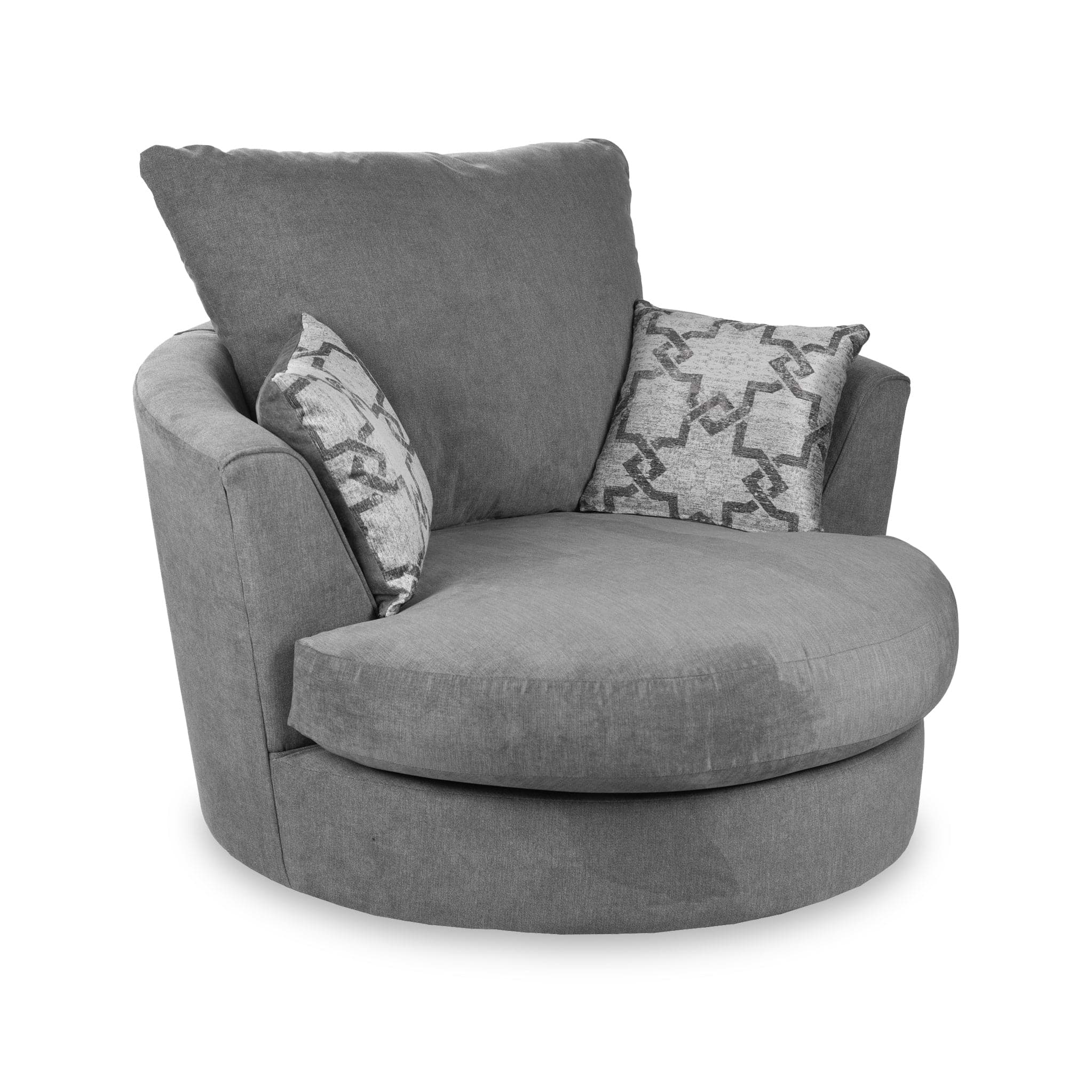 Fernley-Swivel-Armchair-Pewter from Roseland Furniture