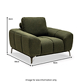 Noelle Textured Fabric Armchair from Roseland Furniture