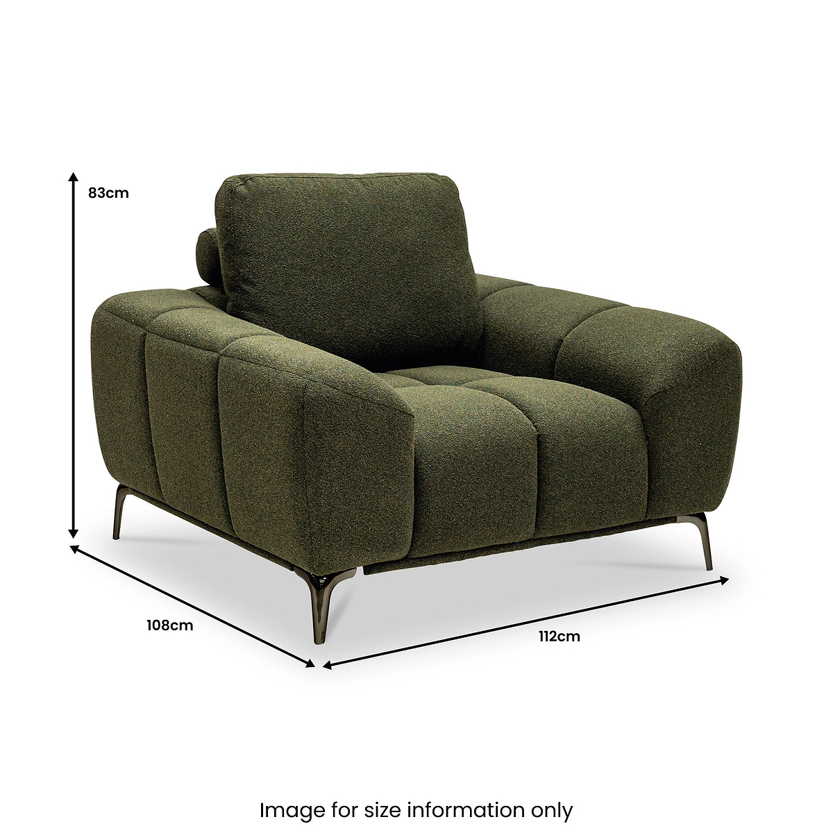 Noelle Textured Fabric Armchair from Roseland Furniture