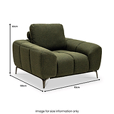 Noelle Textured Fabric Armchair from Roseland Furniture