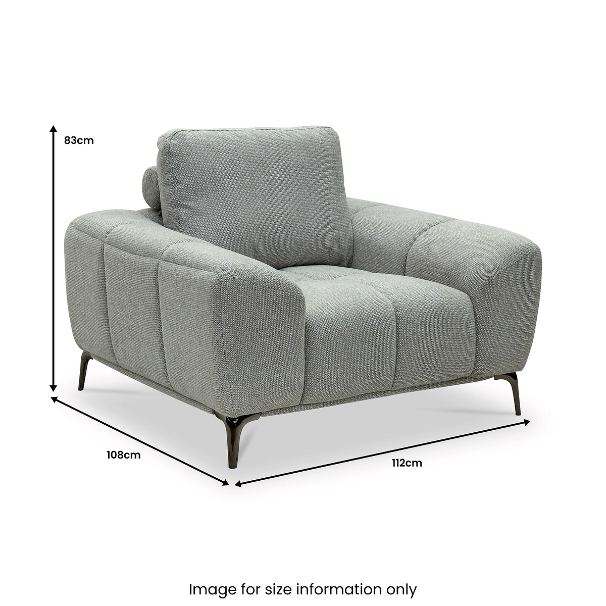 Ruelle Textured Fabric Armchair from Roseland Furniture
