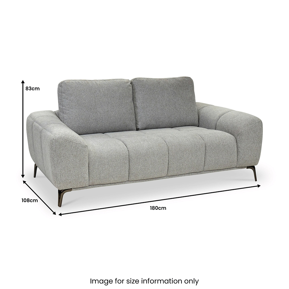 Ruelle Textured Fabric 2 Seater Sofa from Roseland Furniture