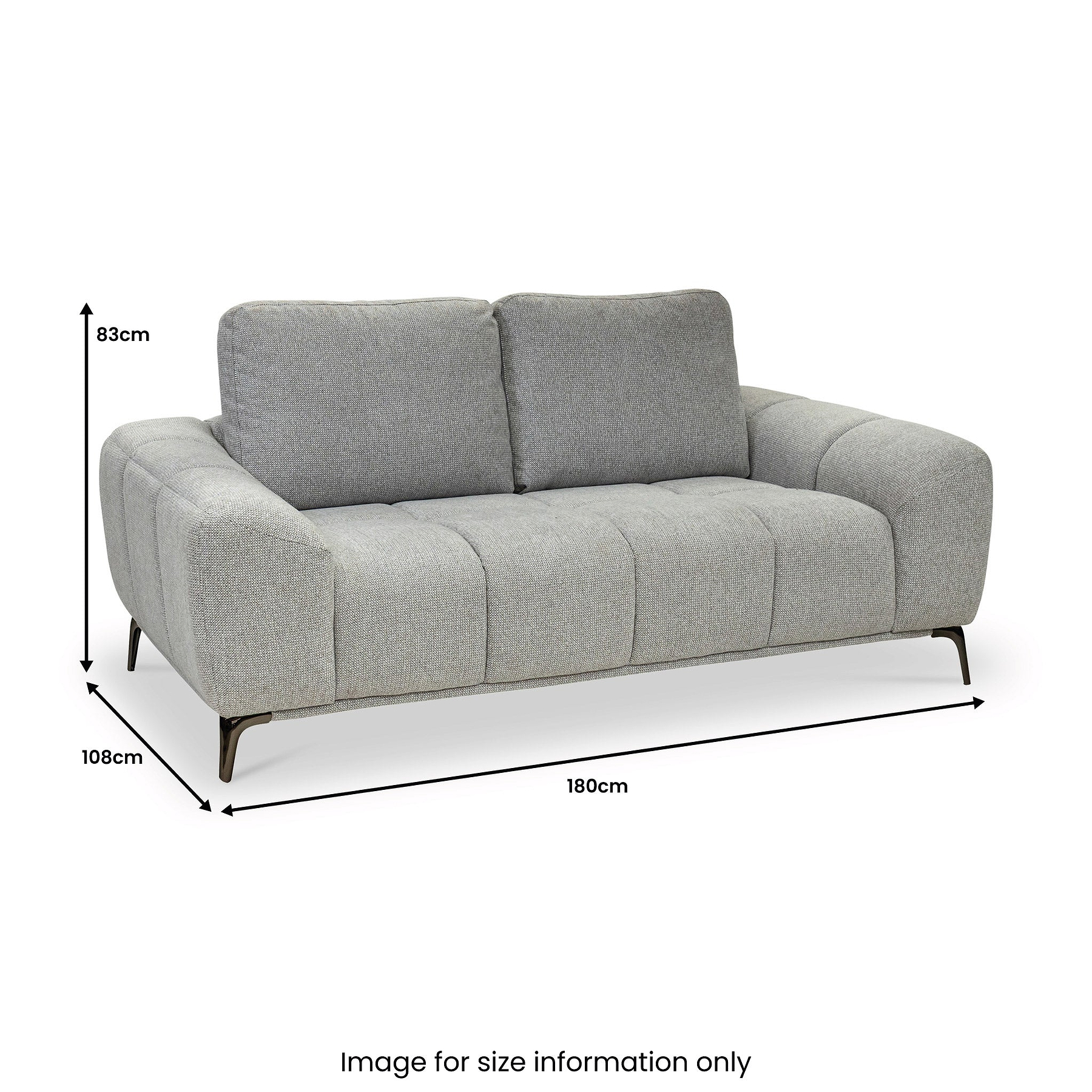 Ruelle Textured Fabric 2 Seater Sofa from Roseland Furniture