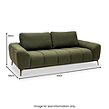 Noelle Textured Fabric 3 Seater Sofa from Roseland Furniture