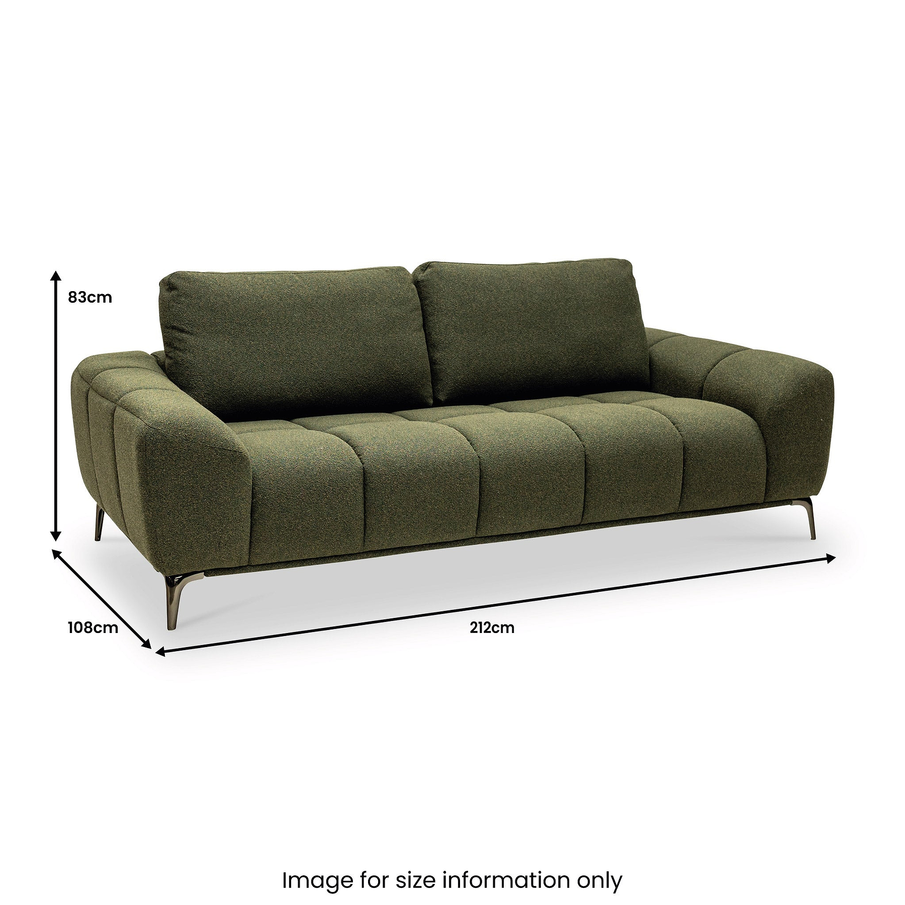 Noelle Textured Fabric 3 Seater Sofa from Roseland Furniture