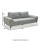 Ruelle Textured Fabric 3 Seater Sofa from Roseland Furniture