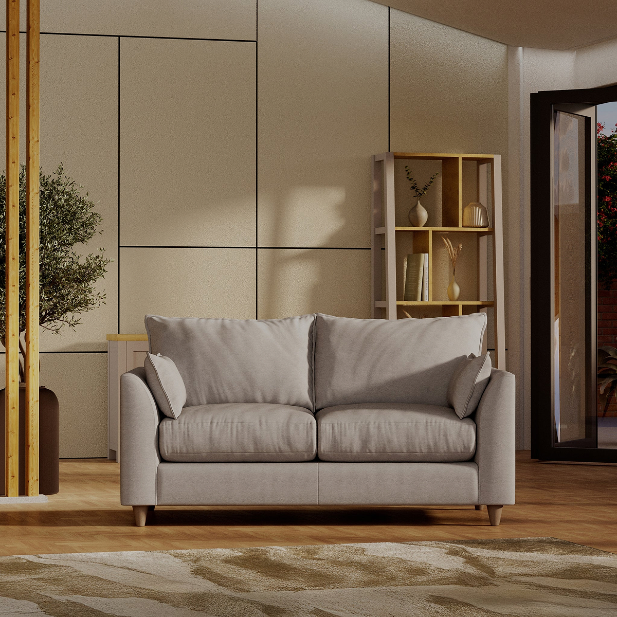 Munro 2 Seater Sofa Silver from Roseland Furniture