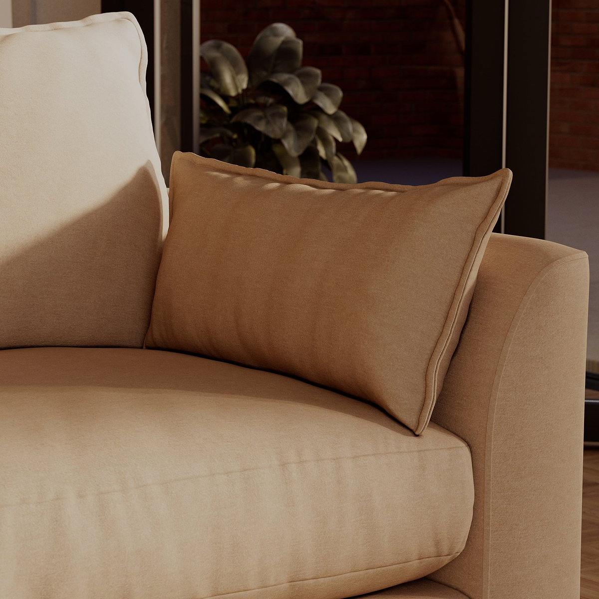 Munro 3 Seater Sofa Cream from Roseland Furniture
