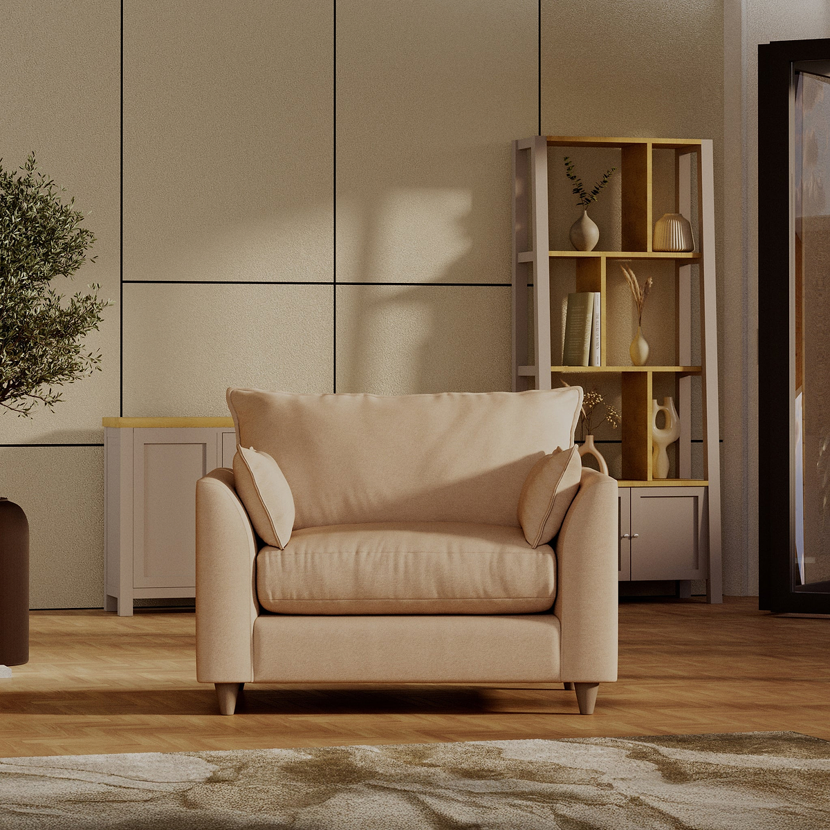 Munro Snuggler Armchair Cream from Roseland Furniture