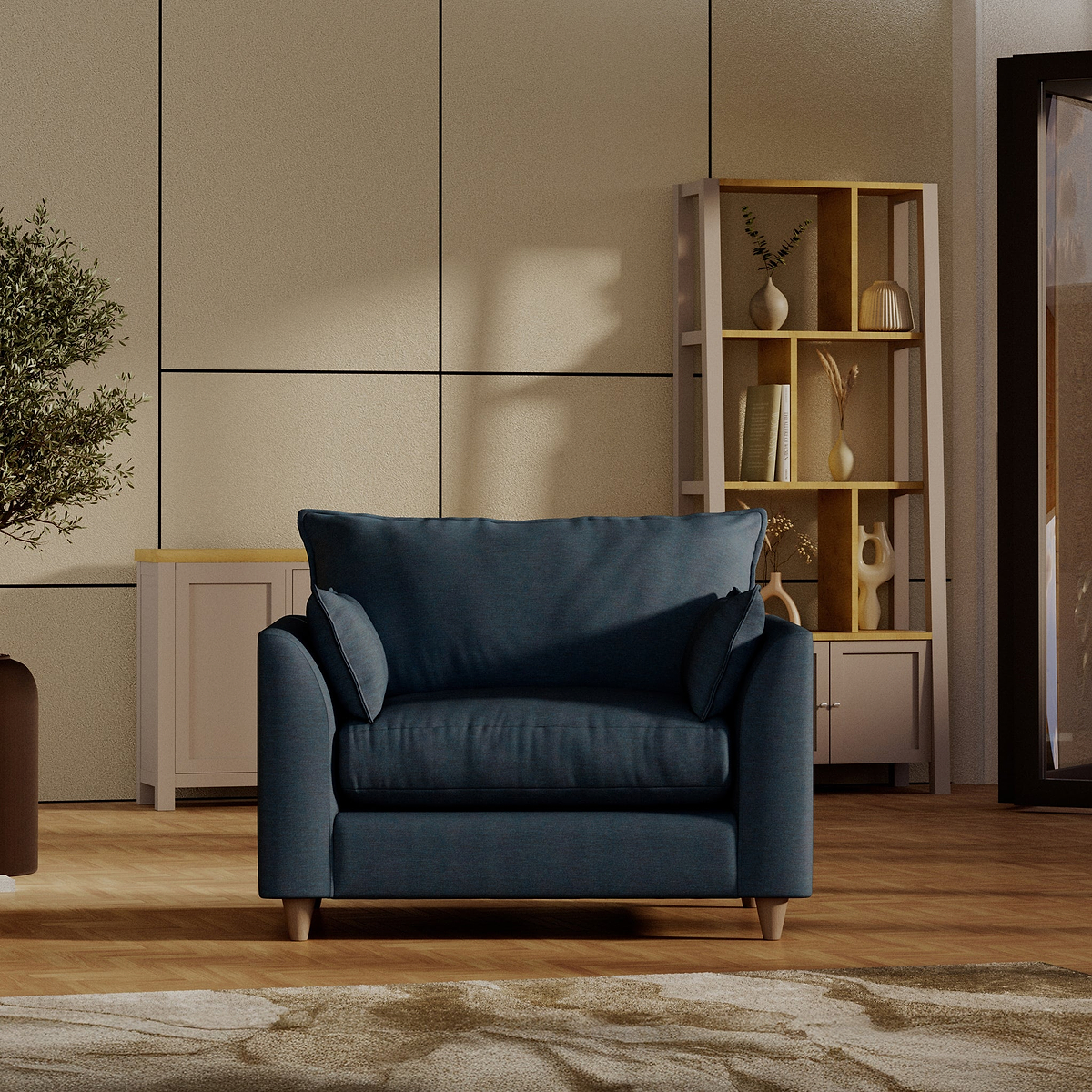 Munro Snuggler Armchair Marine from Roseland Furniture
