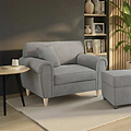 Harry Dark Grey Snuggle Armchair from Roseland Furniture