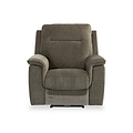 Weston Moss Green Fabric Electric Reclining Armchair from Roseland Furniture