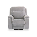 Weston Silver Grey Fabric Electric Reclining Armchair from Roseland Furniture
