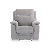 Weston Silver Grey Fabric Electric Reclining Armchair from Roseland Furniture