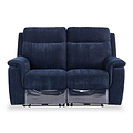 Weston Blue Fabric Electric Reclining 2 Seater Sofa from Roseland Furniture