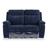 Weston Blue Fabric Electric Reclining 2 Seater Sofa from Roseland Furniture