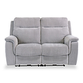 Weston Silver Grey Fabric Electric Reclining 2 Seater Sofa from Roseland furniture