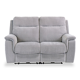 Weston Silver Grey Fabric Electric Reclining 2 Seater Sofa from Roseland furniture