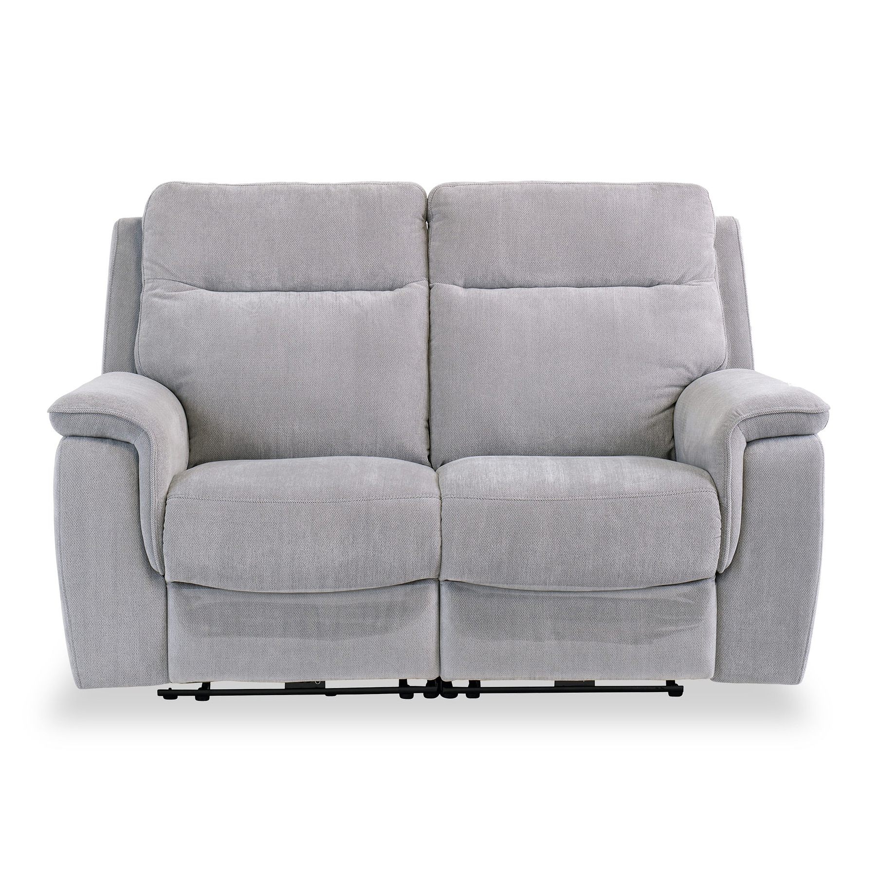 Weston Silver Grey Fabric Electric Reclining 2 Seater Sofa from Roseland furniture