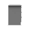 Bramham Grey 3 Drawer Bedside from Roseland