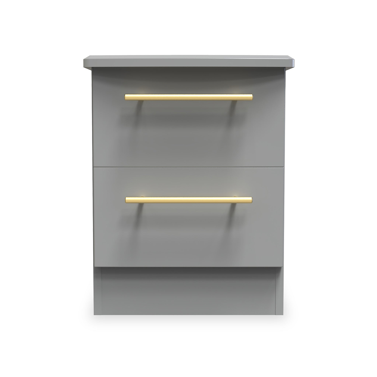 Bramham Grey 2 Drawer Bedside from Roseland Furniture