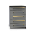 Bramham Grey 5 Drawer Chest from Roseland Furniture