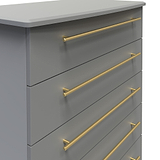 Bramham Grey 5 Drawer Chest