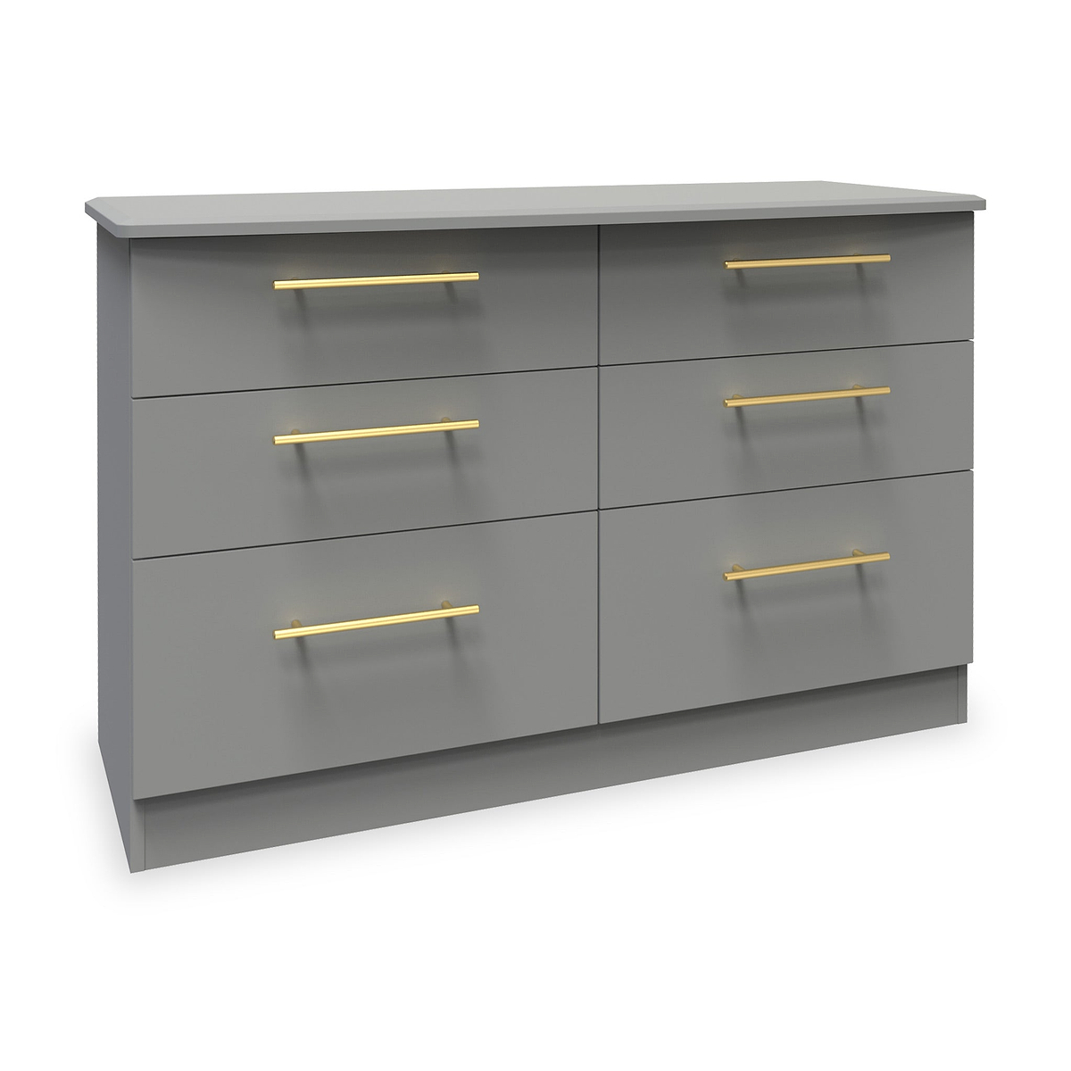 Bramham Grey 6 Drawer Wide Chest from Roseland