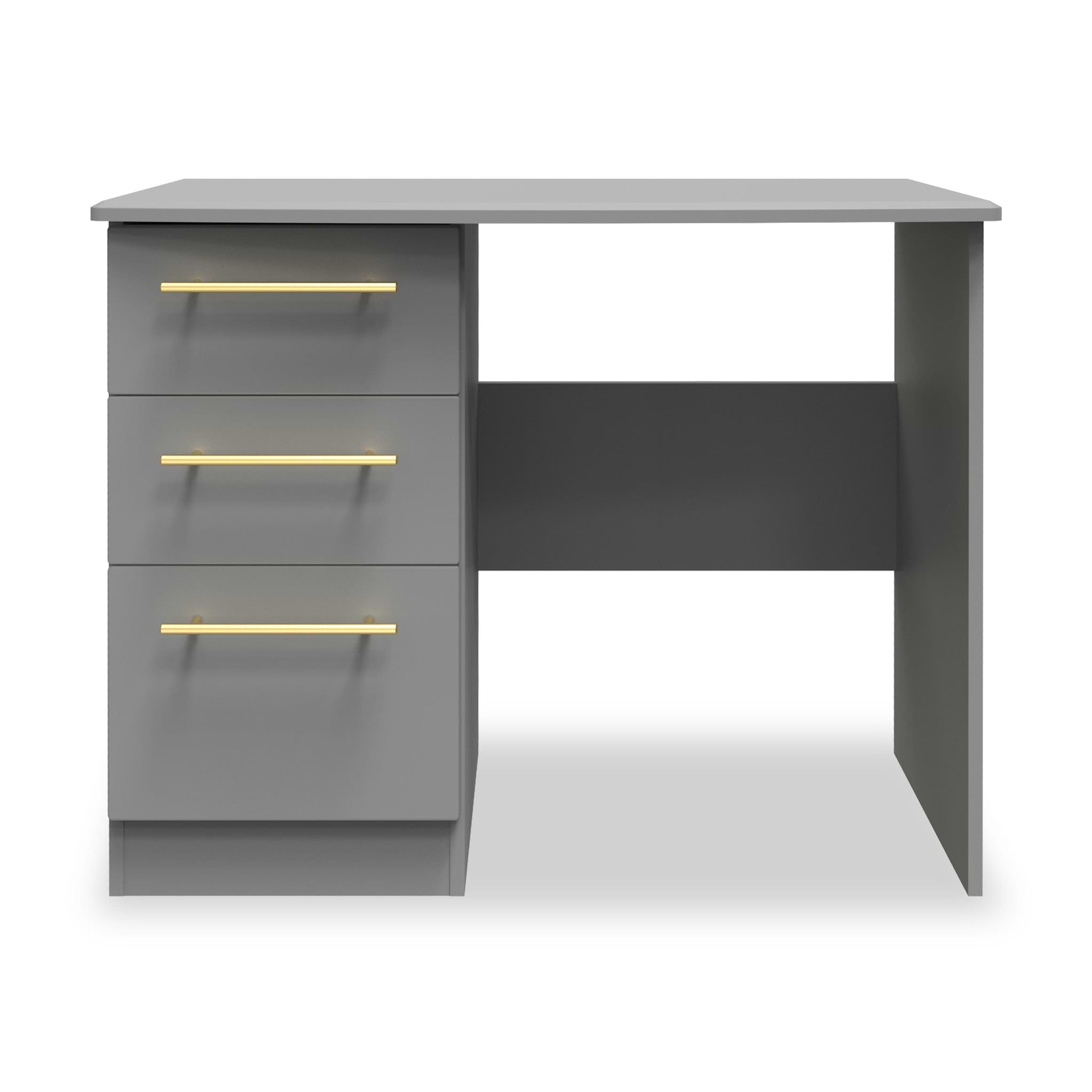Bramham Grey 3 Drawer Dressing Table from Roseland