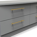 Bramham Grey 4 Drawer Low Storage Unit