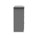 Bramham Grey 4 Drawer Deep Chest from Roseland