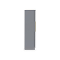 Bramham Grey Tall 4 Door 2 Mirror Wardrobe by Roseland Furniture