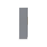 Bramham Grey Tall 4 Door 2 Mirror Wardrobe by Roseland Furniture