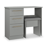 Bramham Dressing Table Stool Set Dusk Grey from Roseland Furniture