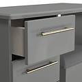 Bramham Dressing Table Stool Set Dusk Grey from Roseland Furniture