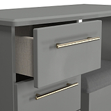 Bramham Dressing Table Stool Set Dusk Grey from Roseland Furniture