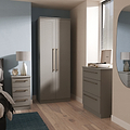 Bramham 3 Piece Bedroom Furniture Set Dusk Grey from Roseland Furniture