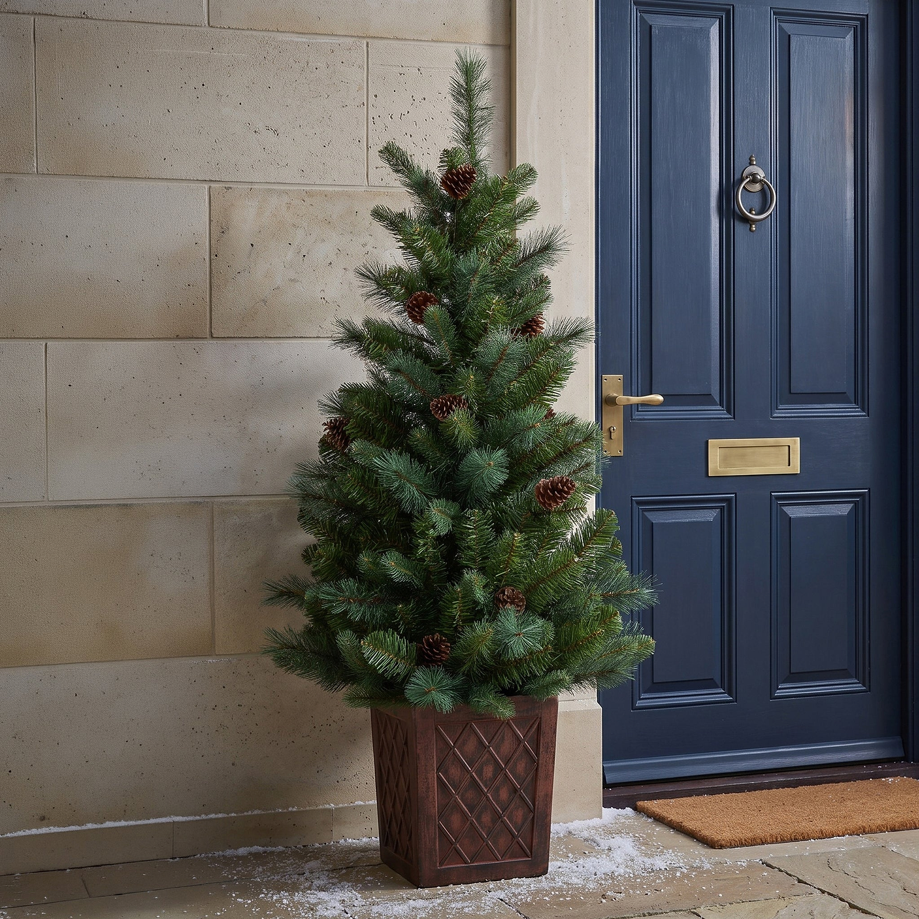 HAZELNUT PINE Porch Tree 4ft Potted from Roseland Furniture