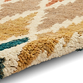Franklin Natural Hemp Multi Coloured Diamond Rug