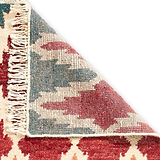 Franklin Natural Hemp Multi Coloured Diamond Rug