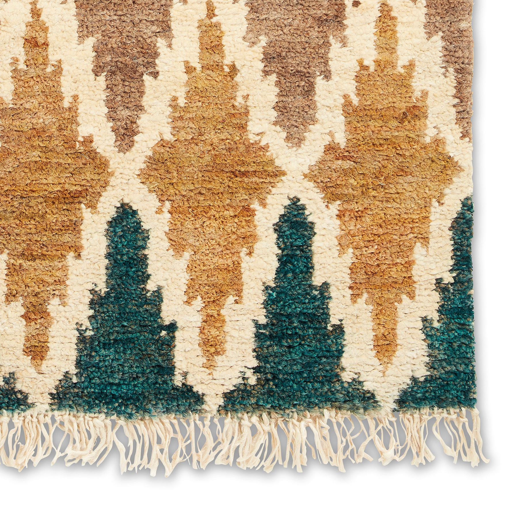 Franklin Natural Hemp Multi Coloured Diamond Rug