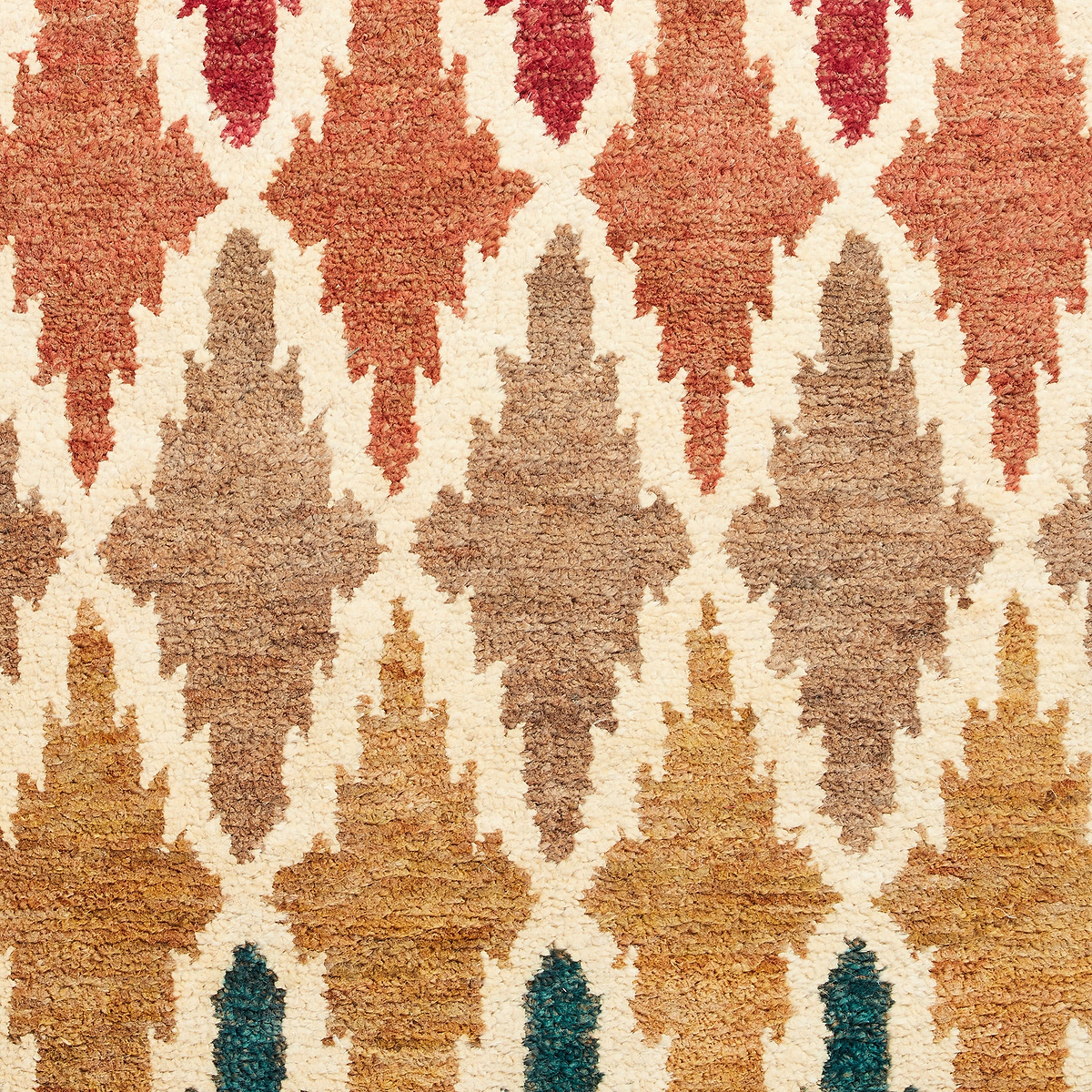 Franklin Natural Hemp Multi Coloured Diamond Rug