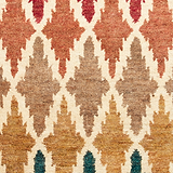 Franklin Natural Hemp Multi Coloured Diamond Rug