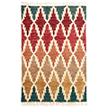Franklin Natural Hemp Multi Coloured Diamond Rug from Roseland Furniture