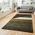 Franklin Natural Hemp Multi Coloured Abstract Rug for living room