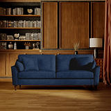 Charice Navy 3 Seater Sofa from Roseland Furniture