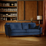 Charice Navy 3 Seater Sofa from Roseland Furniture