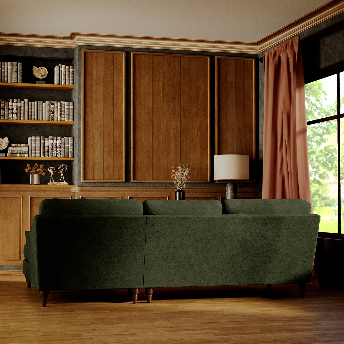Charice Alpine Green Right Hand Chaise Sofa from Roseland Furniture