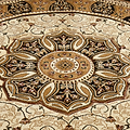 Holden Black Cream Oriental Stain Resistant Circular Rug